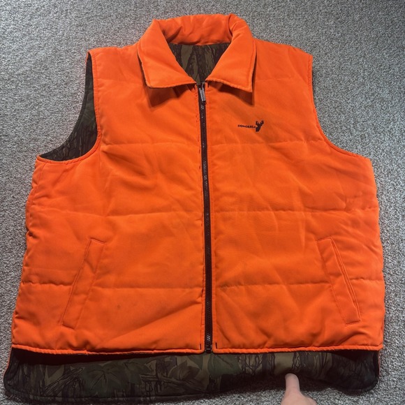 Winchester Vest Mens XL Camo Orange Reversible Hunting Trebark Conceal Outdoor - Picture 9 of 13